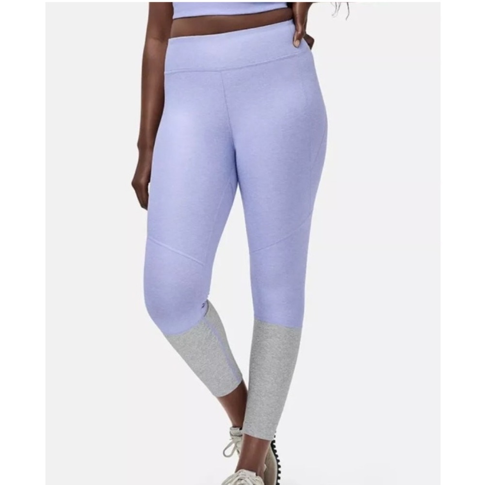 OUTDOOR VOICES Dipped Leggings 7/8 Size XS Purple Lavender Grey High Rise Sport